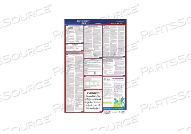 OEM#: 300-SD-3LABORLAW ПЛАКАТ FED/STA SD ENG 26INH 3YR от J.J. Keller & Associates