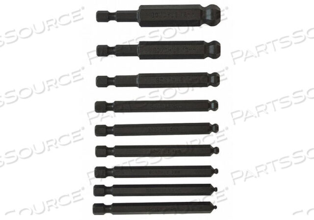 OEM#: 10899SET 9 BALLDRIVER POWER BITS 2-12MM от Bondhus