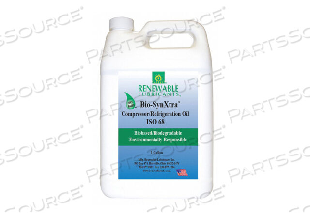 OEM#: 87853КОМПРЕССОРНОЕ МАСЛО БУТЫЛКА 1 ГАЛЛОН 68 ISO GRADE от Renewable Lubricants
