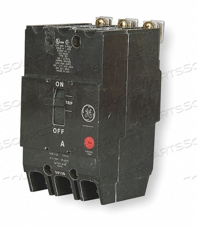 OEM#: TEY360АВТОМАТИЧЕСКИЙ ВЫКЛЮЧАТЕЛЬ 60A BOLT ON 277/480V 3P от General Electric Company