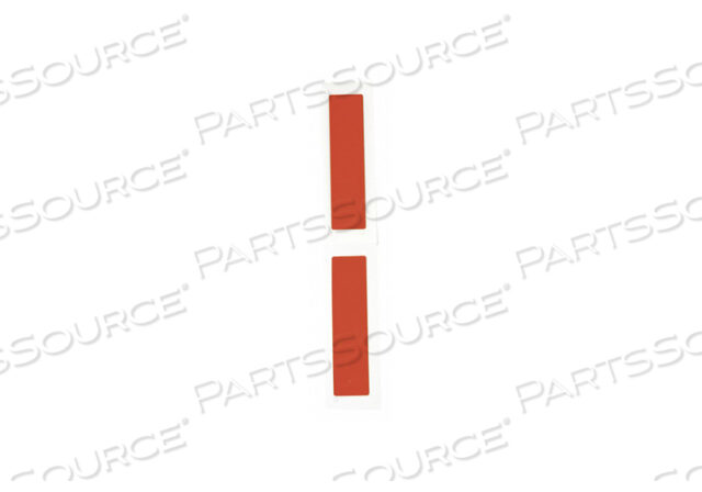 H4320 LABEL RED POLYESTER 1 IN H