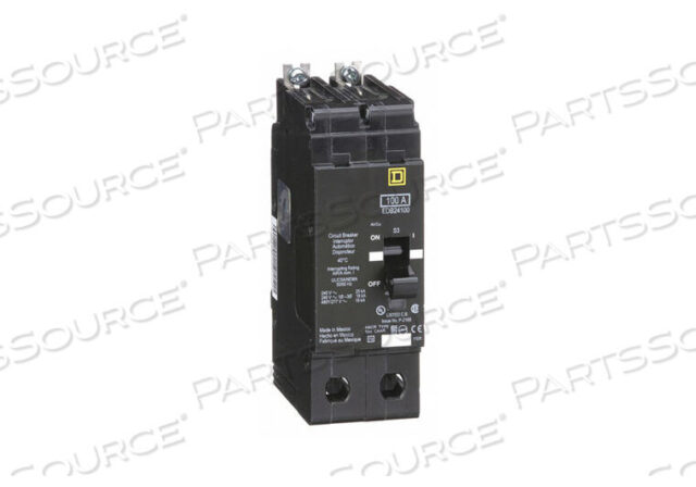 OEM#: EDB24100АВТОМАТИЧЕСКИЙ ВЫКЛЮЧАТЕЛЬ 100A BOLT ON 277/480V 2P квадратный D