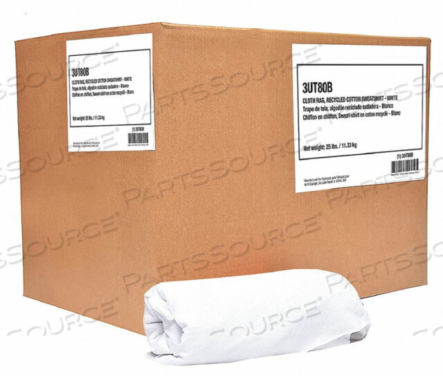 OEM#: 3UT80CLOTH RAG ПЕРЕРАБОТАННЫЙ ХЛОПКОВЫЙ ТОЛСТОВКА WHT от Tough Guy