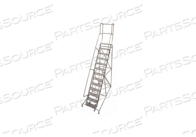 OEM#: 1513R2642A2E30B4W4C1P3ЛЕСТНИЦА НА КОЛЕСАХ 172 ДЮЙМА В X 42 ДЮЙМА ШИРИНЫ РЕЗИНОВАЯ от Cotterman