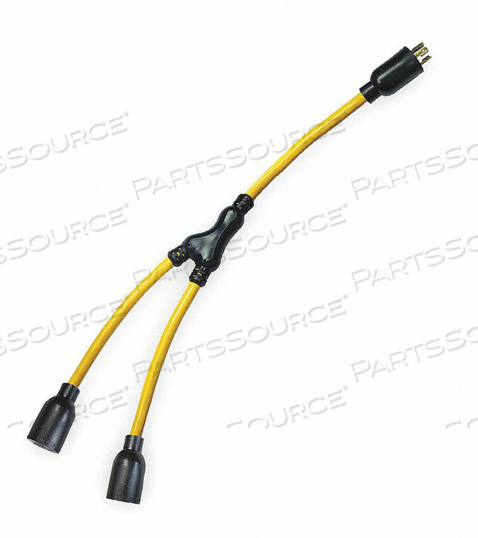 OEM#: 4FZZ2CORD ADAPTER, 3 фута, 20 А, 120 В переменного тока, 10 AWG, NEMA L5-30P - NEMA 5-20R, ЖЕЛТЫЙ от Power First