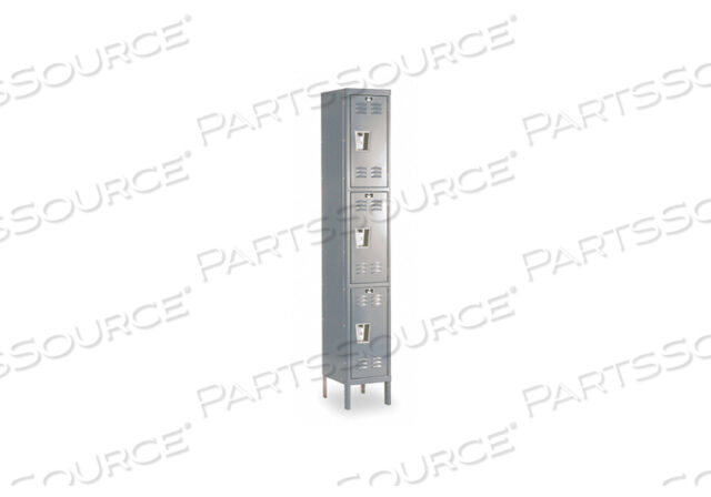 OEM#: U1228-3HGG7212 ШКАФЧИК ГАРДЕРОБНЫЙ LVRD 1 ШИРИНА 3 ЯРУСА СЕРЫЙ от Hallowell