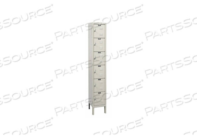 OEM#: U1258-6G-A-PTBOX LOCKR LVRED 1 WIDE 6 TIER TAN от Hallowell