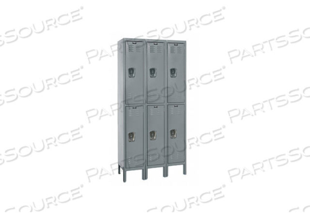 OEM#: U3226-2HGG3769 ШКАФЧИК ГАРДЕРОБНЫЙ LVRD 3 ШИРИНЫ 2 ЯРУСА СЕРЫЙ от Hallowell