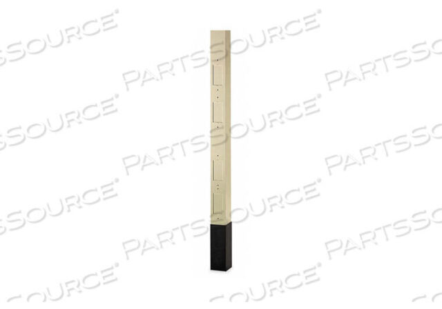 OEM#: HBLPPOAISERVICE POLE IVORY 10 FT 2 L 2.13 W от Hubbell Incorporated, Wiring Device-Kellums