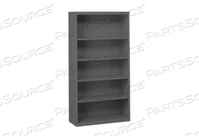 BOOKCASE GRAY WELDED 34-1/2 X13 X66