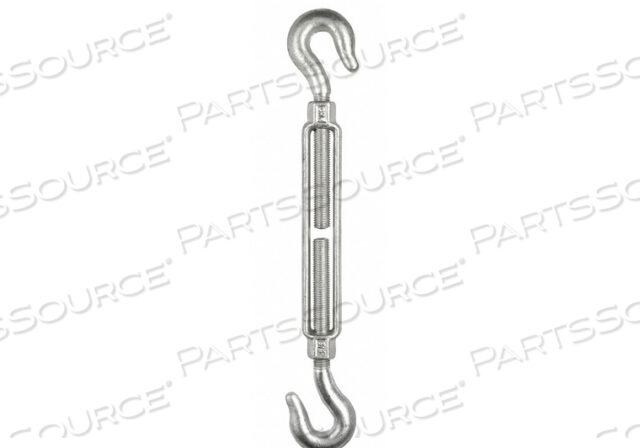 TURNBUCKLE HOOK HOOK GALV 1 X 12 IN