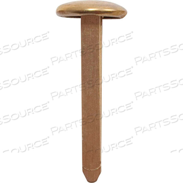 ROUND HEAD SOLID BRASS FASTENERS, 1, SIZE 4, 100/BX