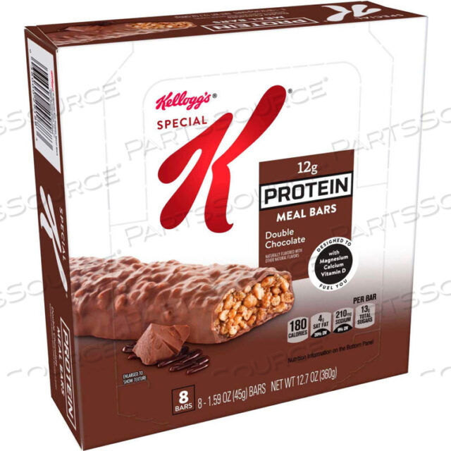 СПЕЦИАЛЬНЫЕ БАТОНЧИКИ K PROTEIN MEAL, ДВОЙНОЙ ШОКОЛАД, 1,59 УНЦИИ. БАТОНЧИК, 8 ШТУК В КОРОБКЕ, 6 КОРОБОК В КОРОБКЕ