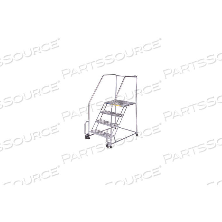 OEM#: SSTR430G4 STEP 24W STAINLESS STEEL TILT AND ROLL LADDER - HEAVY DUTY SERRATED GRATING by Ballymore