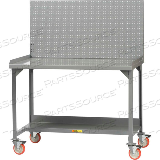 МОБИЛЬНЫЙ ВЕРСТАК, ОГРАНИЧИТЕЛЬ СПИНКИ, ПАНЕЛЬ PEGBOARD - 48 Ш X 28 Г X 36 В