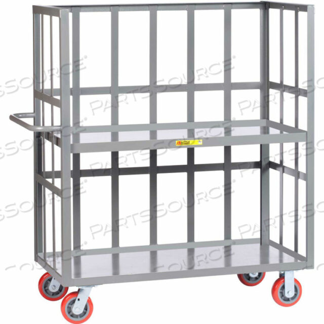 OEM#: S2L-3060-6PY 3-СТОРОННИЙ ГРУЗОВИК, РЕЕЧНЫЕ БОРТА, 2 ПОЛКИ С КАНАТНЫМИ КРЫШКАМИ, ГРУЗОВИКИ 3600 ФУНТОВ, 30X60, ПОЛИМЕРНЫЕ КОЛЕСА от Little Giant