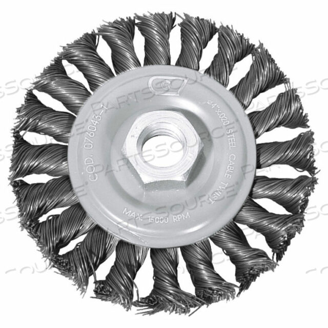 OEM#: 76049ANGLE GRINDER WIRE WHEEL 4 DIA. STEEL KNOT by Century Drill And Tool
