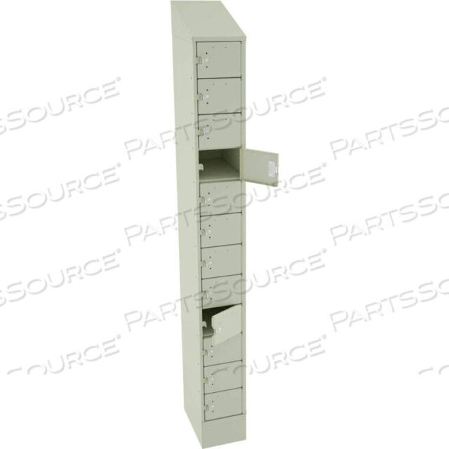 OEM#: CP12-091572-A-CPY12 Дверной шкафчик для сотового телефона - 1 ширина с засовом - 9 Ш x 15 Д x 82-3/4 Ш, замазка от Tennsco Corp.
