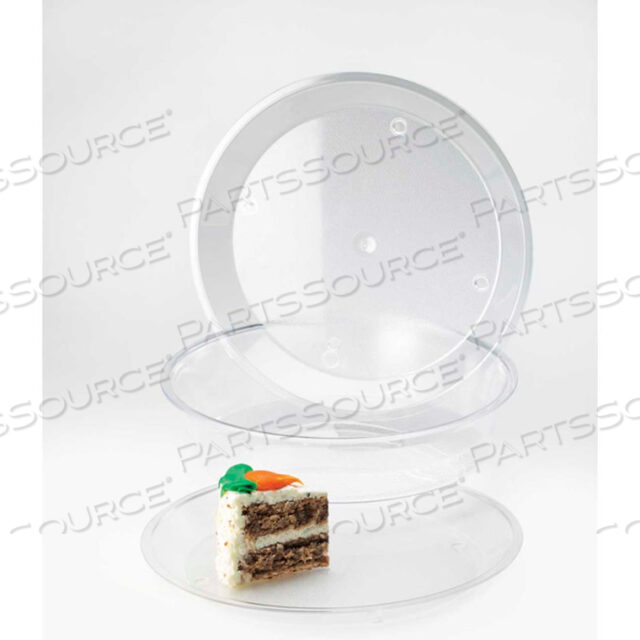 TURN N SERVE SHALLOW TRAY 10 DIA. X 1H CLEAR
