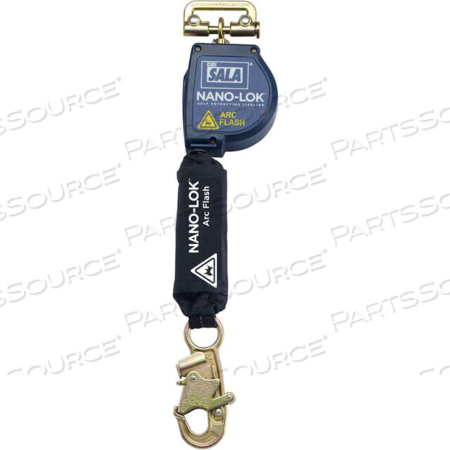 ARC FLASH SELF RETRACTING LIFELINE, STEEL SNAP HOOK, 8