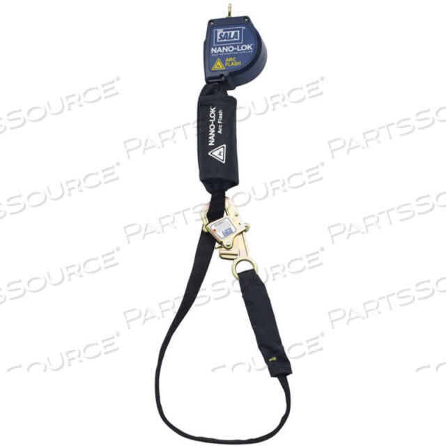 NANO-LOK ARC FLASH TIE-BACK САМОСТОЯТЕЛЬНО ВТЯГИВАЮЩАЯСЯ СПАСАТЕЛЬНАЯ ЛИНИЯ, КРЮК WRAP BAX, 11