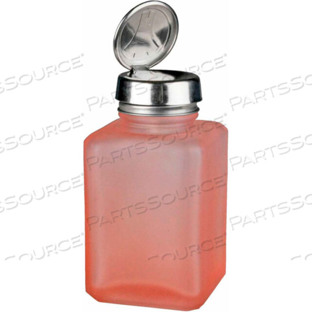 MENDA SQUARE PINK FROSTED ДИСПЕНСЕР ДЛЯ ЖИДКОСТИ С ПОМПОЙ PURE-TOUCH, 6 УНЦИЙ.