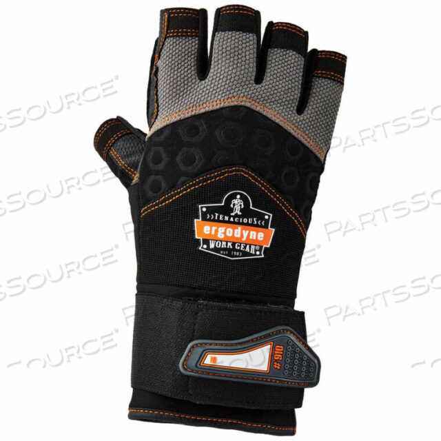 OEM#: 17713PROFLEX 910 ПЕРЧАТКИ УДАРНЫЕ С ПОЛУПАЛЬЦАМИ, С ПОДДЕРЖКОЙ ЗАПЯСТЬЯ, ЧЕРНЫЕ, M от Ergodyne