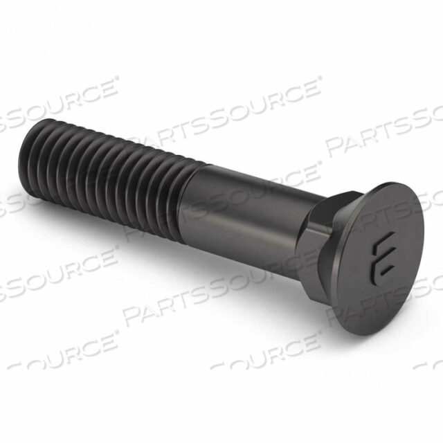 БОЛТ 3/8-16 X 1-1/2 PLOW - #3 ПЛОСКАЯ ГОЛОВКА - КЛАСС 5 - UNC - СТАЛЬ - ЦИНК ПРОЗРАЧНЫЙ - УПАКОВКА ИЗ 25 ШТ.