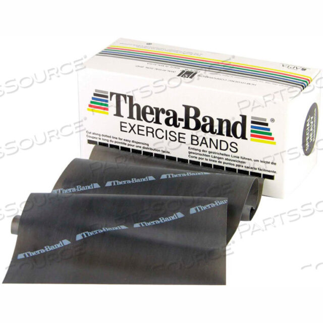 OEM#: 10-1004Латексная лента для упражнений THERA-BAND, черная, рулон 6 ярдов/коробка от Fabrication Enterprises