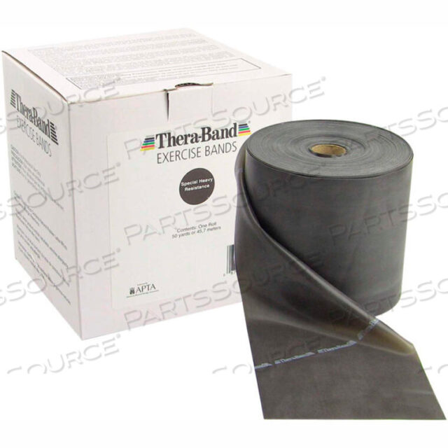 OEM#: 10-1010 ЛАТЕКСНАЯ ЛЕНТА ДЛЯ ТРЕНИРОВОК THERA-BAND, ЧЕРНАЯ, РУЛОН 50 ЯРДОВ/КОРОБКА от Fabrication Enterprises