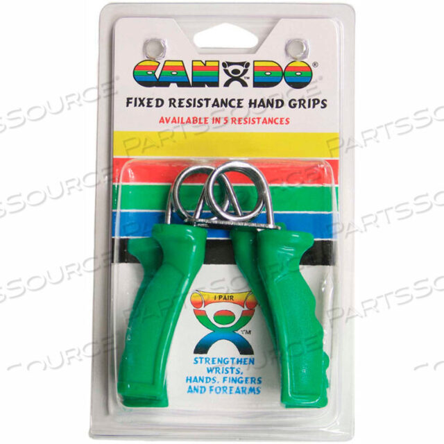 OEM#: 10-1806CANDO FIXED ERGOGRIP ТРЕНАЖЕР ДЛЯ КИСТЕЙ, ЗЕЛЕНЫЙ, СРЕДНИЙ, СОПРОТИВЛЕНИЕ 12 ФУНТОВ, 1 ПАРА от Fabrication Enterprises