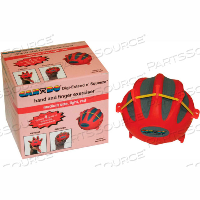 OEM#: 10-2291ТРЕНАЖЕР CANDO DIGI-EXTEND N SQUEEZE, ЛЕГКИЙ, КРАСНЫЙ, БОЛЬШОЙ от Fabrication Enterprises