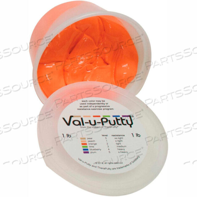 OEM#: 10-3942VAL-U-PUTTY ШПАТЛЕВКА ДЛЯ ТРЕНИРОВОК, ОРАНЖЕВАЯ, МЯГКАЯ, 1 ФУНТ от Fabrication Enterprises