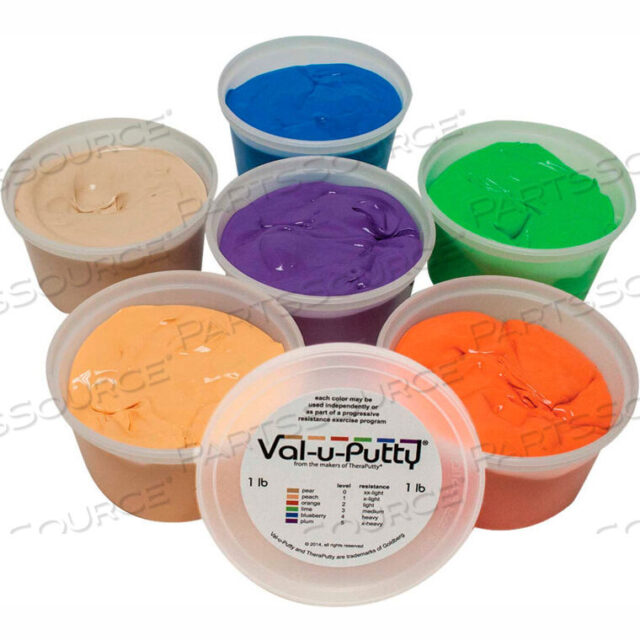 OEM#: 10-3946VAL-U-PUTTY ШПАТЛЕВКА ДЛЯ ТРЕНИРОВОК, 1 ФУНТ, НАБОР ИЗ 6 ШТ. (6 ЦВЕТОВ) от Fabrication Enterprises