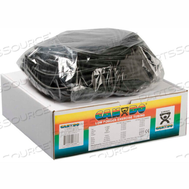 OEM#: 10-5525CANDO LOW POWDER EXERCISE TUBING, BLACK, 100 ROLL/BOX by Fabrication Enterprises