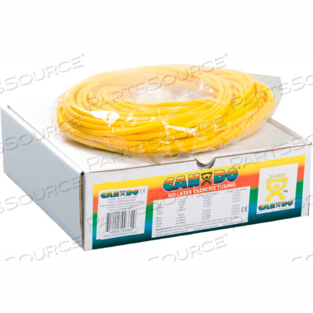 OEM#: 10-5721CANDO LATEX-FREE EXERCISE TUBING, YELLOW, 100 ROLL/BOX by Fabrication Enterprises