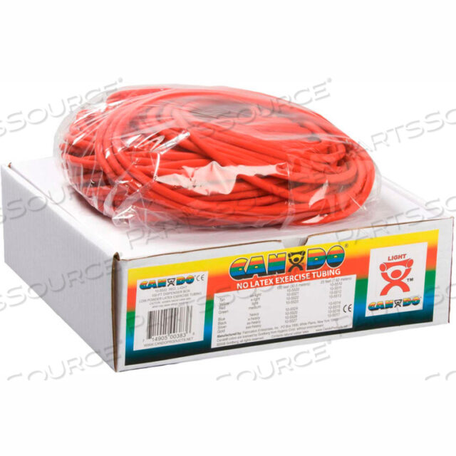OEM#: 10-5722CANDO LATEX-FREE EXERCISE TUBING, RED, 100 ROLL/BOX by Fabrication Enterprises