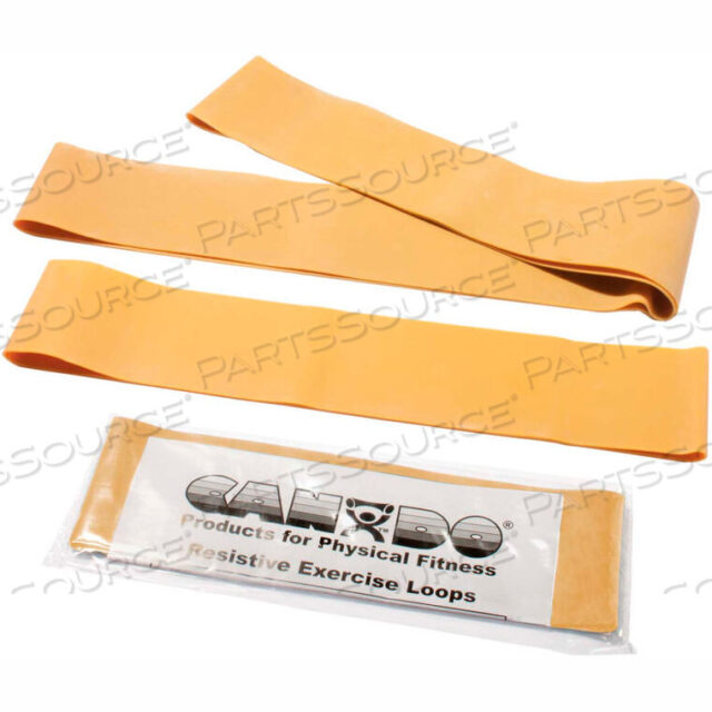 OEM#: 10-5847CANDO EXERCISE BAND LOOP ТРЕНАЖЕР, НАБОР 3 РАЗМЕРОВ -10, 15, 30), ЗОЛОТОЙ от Fabrication Enterprises