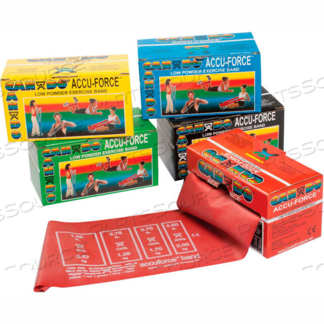 OEM#: 10-5918CANDO ACCUFORCE EFERCISE BAND, РУЛОН 6 ЯРДОВ, НАБОР 5 ЦВЕТОВ от Fabrication Enterprises