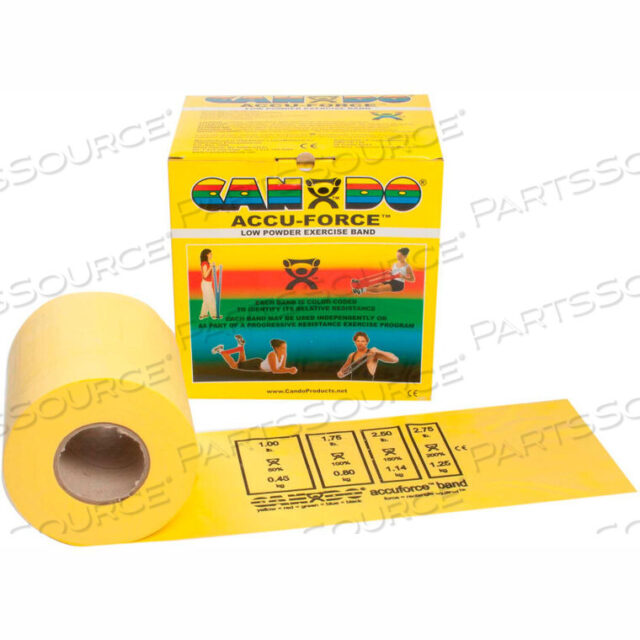 OEM#: 10-5921CANDO ACCUFORCE EFERCISE BAND, ЖЕЛТЫЙ, РУЛОН 50 ЯРДОВ от Fabrication Enterprises