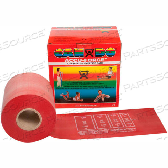 OEM#: 10-5922CANDO ACCUFORCE EFERCISE BAND, КРАСНЫЙ, РУЛОН 50 ЯРДОВ от Fabrication Enterprises