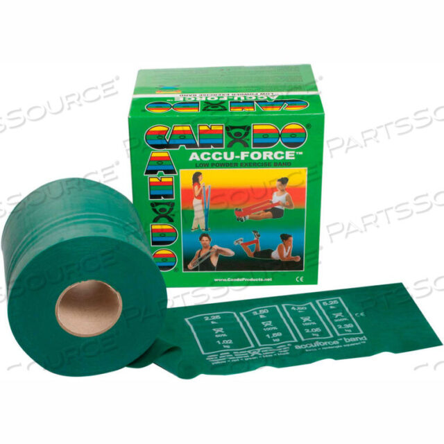OEM#: 10-5923CANDO ACCUFORCE EFERCISE BAND, ЗЕЛЕНЫЙ, РУЛОН 50 ЯРДОВ от Fabrication Enterprises