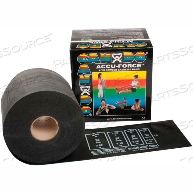 OEM#: 10-5925CANDO ACCUFORCE EFERCISE BAND, ЧЕРНЫЙ, РУЛОН 50 ЯРДОВ от Fabrication Enterprises