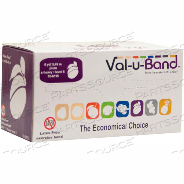 OEM#: 10-6115VAL-U-BAND ЛАТЕКСНАЯ ЭЛАНТИЧЕСКАЯ ЛЕНТА, СЛИВОВАЯ - УРОВЕНЬ 5, РУЛОН 6 ЯРДОВ/КОРОБКА от Fabrication Enterprises