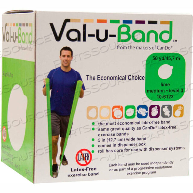 OEM#: 10-6123VAL-U-BAND ЛАТЕКСНАЯ ЭЛАНТИЧЕСКАЯ ЛЕНТА, СВЕЖИЙ ЦВЕТ - УРОВЕНЬ 3, РУЛОН 50 ЯРДОВ/КОРОБКА от Fabrication Enterprises