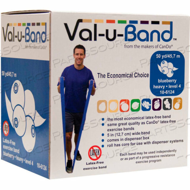 OEM#: 10-6124VAL-U-BAND ЛАТЕКСНАЯ ЭЛАНТИЧЕСКАЯ ЛЕНТА, ЧЕРНИКА - УРОВЕНЬ 4, РУЛОН 50 ЯРДОВ/КОРОБКА от Fabrication Enterprises
