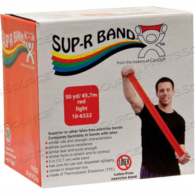 OEM#: 10-6322SUP-R BAND БЕЗЛАТЕКСНАЯ ЭЛАНТИЧЕСКАЯ ЛЕНТА, КРАСНАЯ, РУЛОН 50 ЯРДОВ/КОРОБКА от Fabrication Enterprises