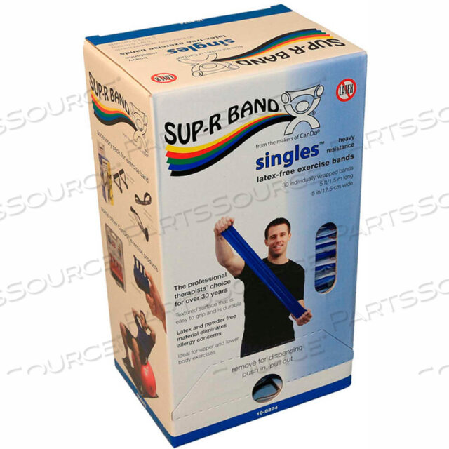 OEM#: 10-6374SUP-R BAND БЕЗЛАТЕКСНАЯ ЭЛАНТИЧЕСКАЯ ЛЕНТА, 5 ПОЛОСОК, СИНИЙ, 30 ПОЛОСОК/КОРОБКА от Fabrication Enterprises