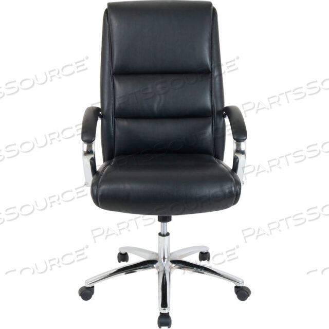 INTERION MODERN COMFORT EXECUTIVE CHAIR - КОЖА - ВЫСОКАЯ СПИНКА - ЧЕРНЫЙ