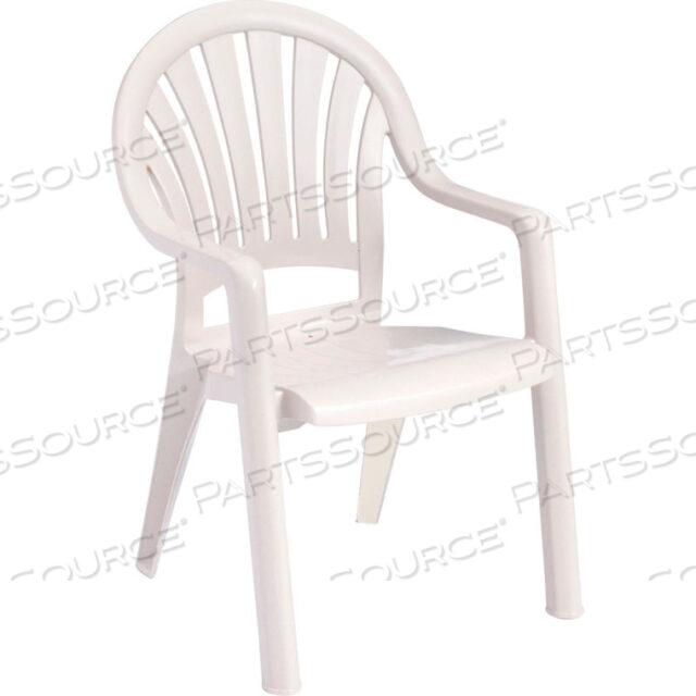 OEM#: US092004FANBACK STACKING OUTDOOR КРЕСЛО - БЕЛОЕ от Grosfillex